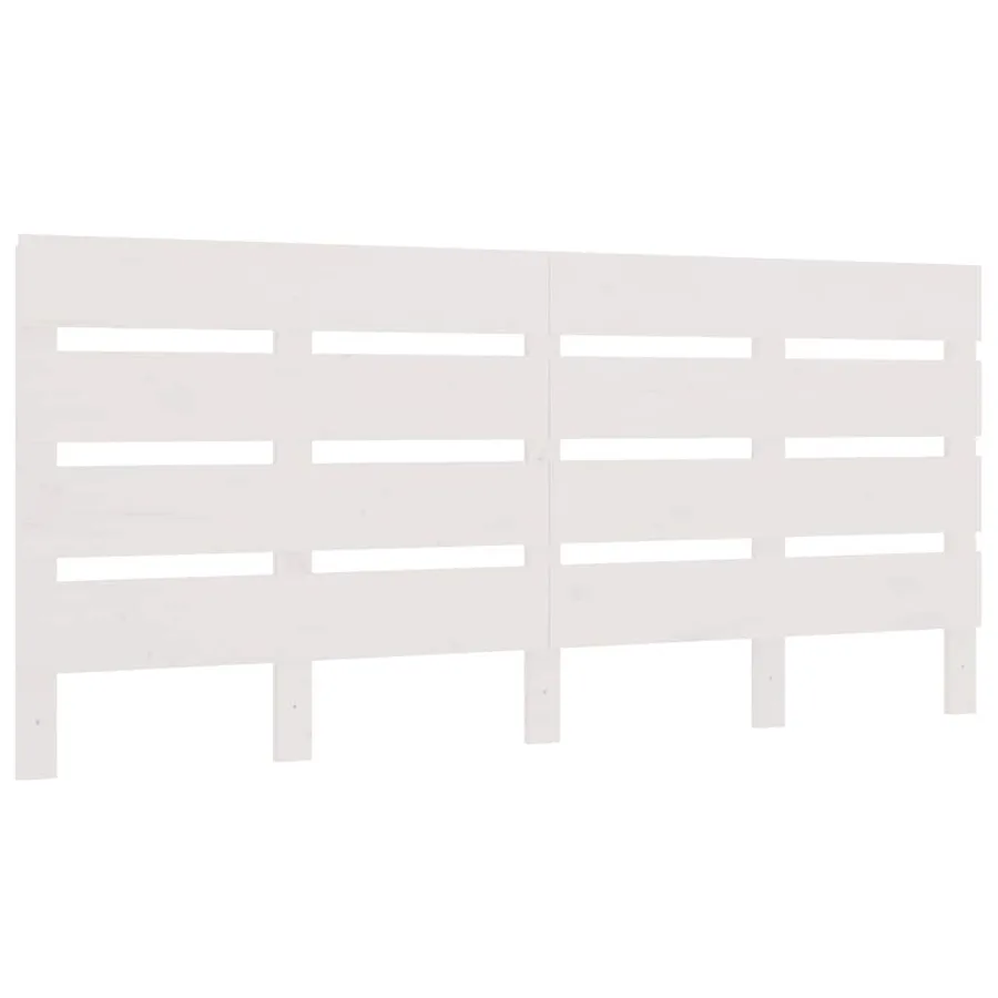 Tête de lit Blanc 180x3x80 cm Bois massif de pin - 2