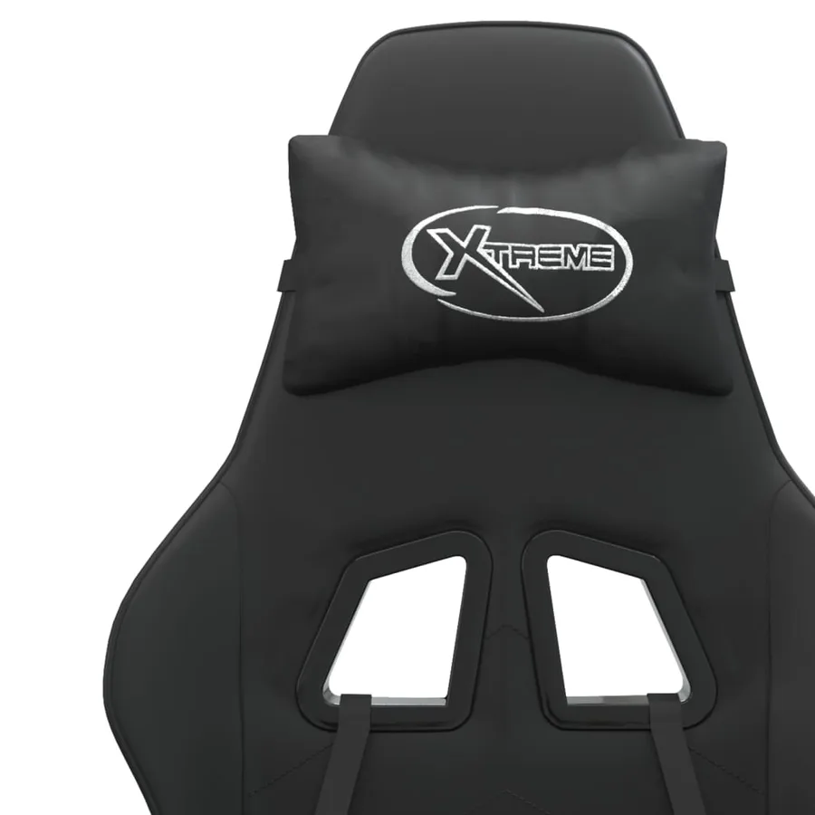 Chaise de jeu Noir Similicuir - 11