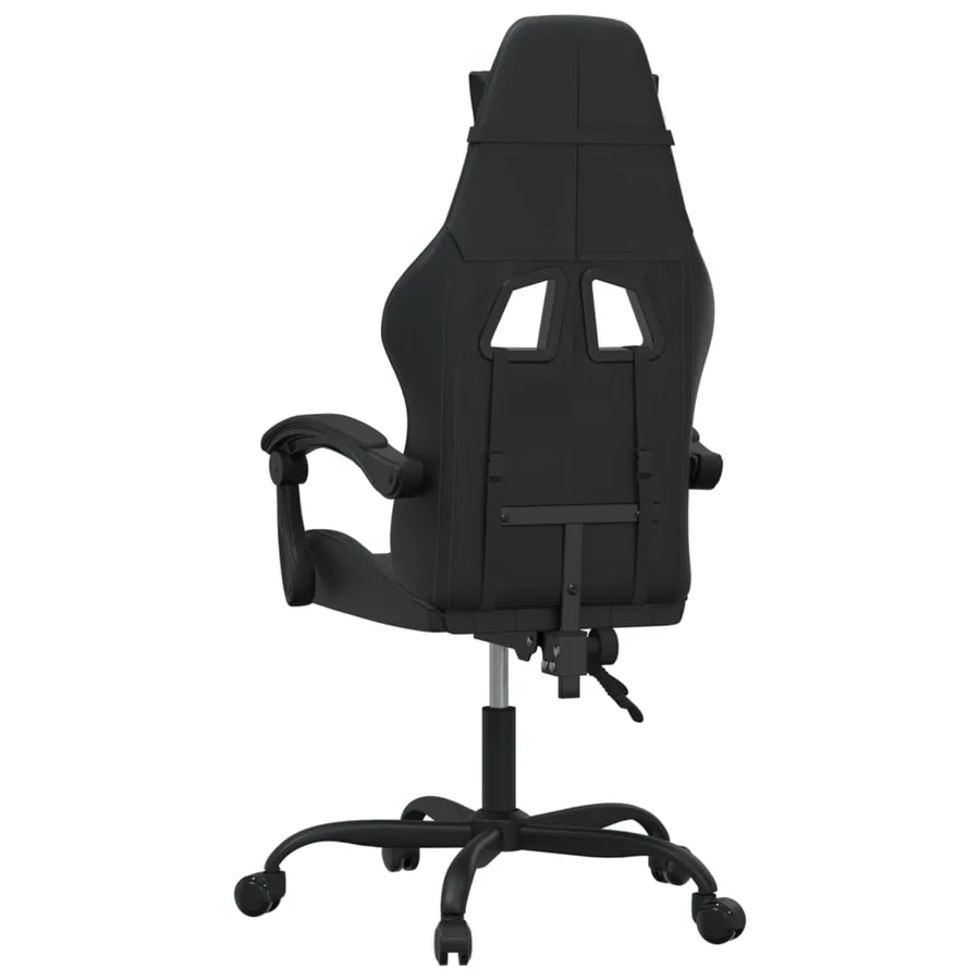 Chaise de jeu Noir Similicuir - 5