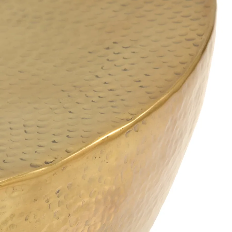 Table basse Aluminium martelé 70x30 cm Laiton - 8