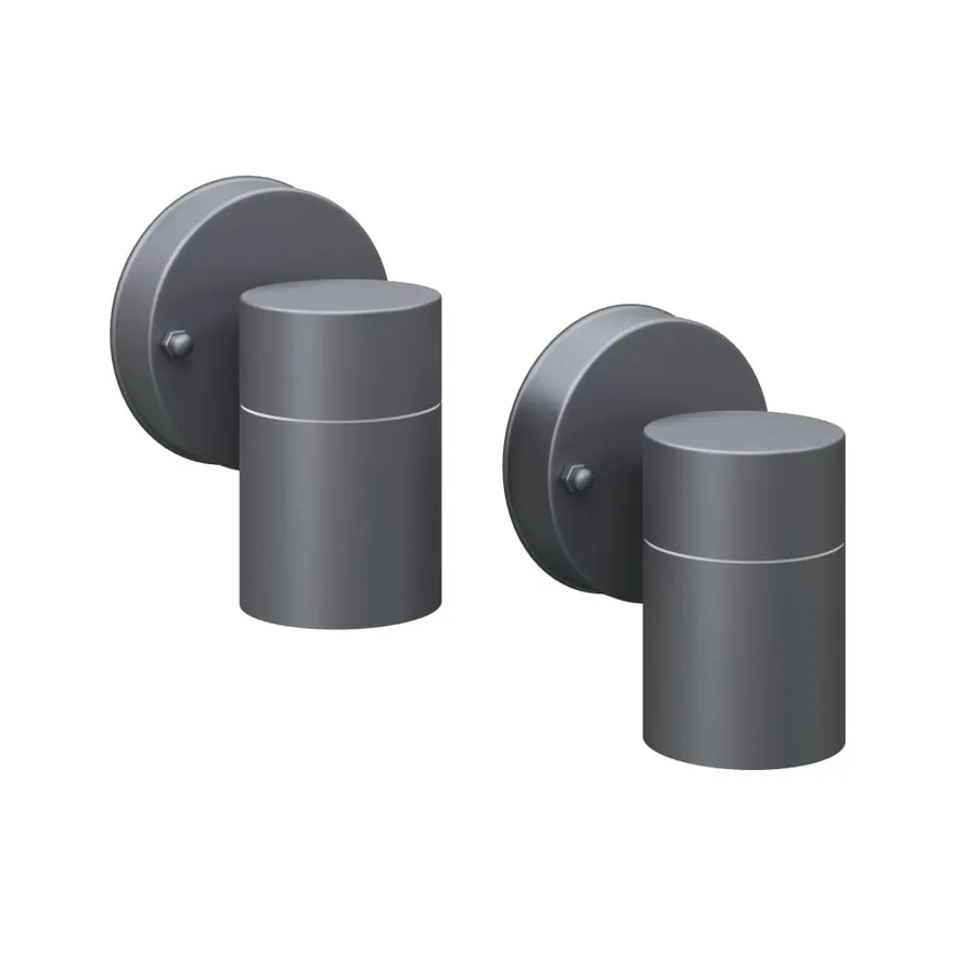 Applique murale d'extérieur 2 pcs Acier - 2