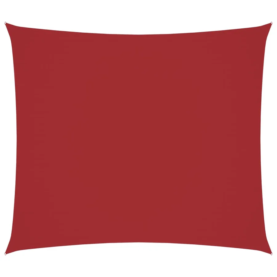 Voile de parasol tissu oxford rectangulaire 2,5x3 m rouge - 2