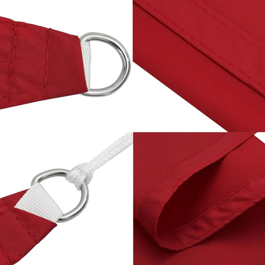 Voile de parasol tissu oxford rectangulaire 2,5x3 m rouge - 7