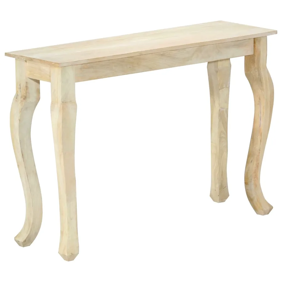 Console 110x35x77 cm en bois de manguier massif - 9