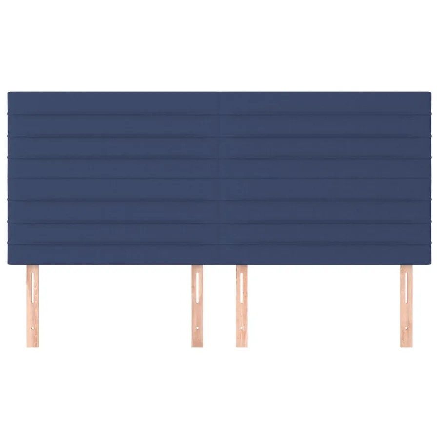 Tête de lit Bleu 180x5x118/128 cm Tissu - 3