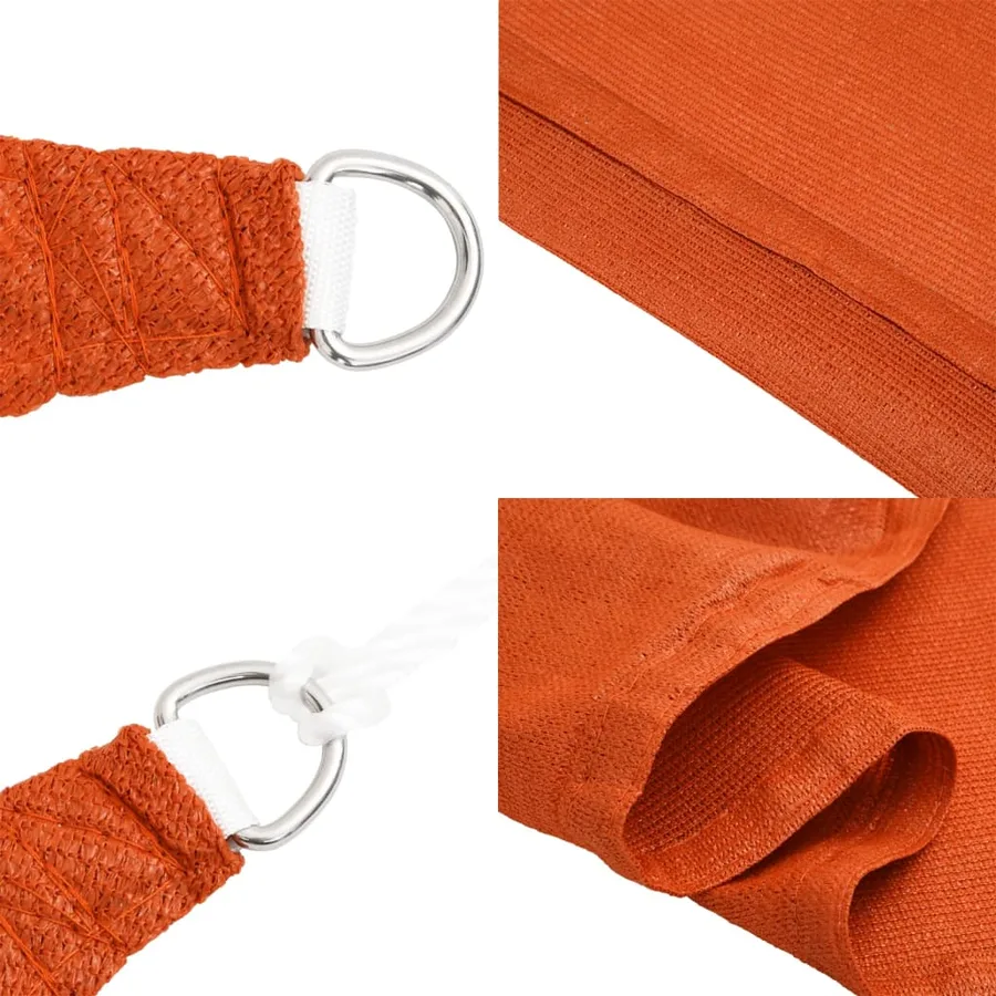 Voile d'ombrage 160 g/m² Orange 2x2,5 m PEHD - 7