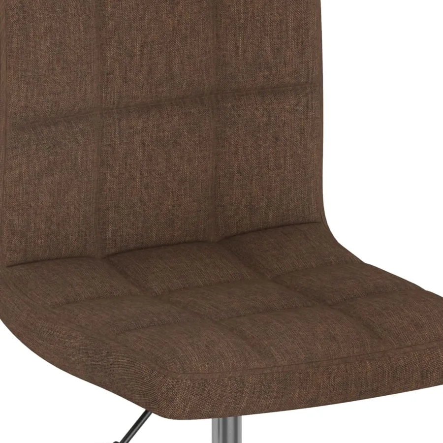 Chaises pivotantes à manger lot de 6 marron tissu - 7