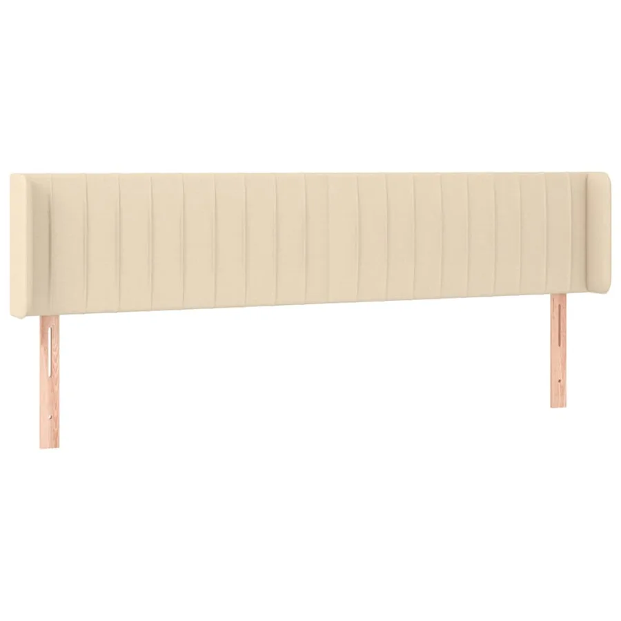 Tête de lit à LED Crème 163x16x78/88 cm Tissu - 3
