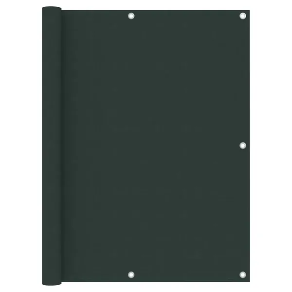 Écran de balcon Vert foncé 120x500 cm Tissu Oxford