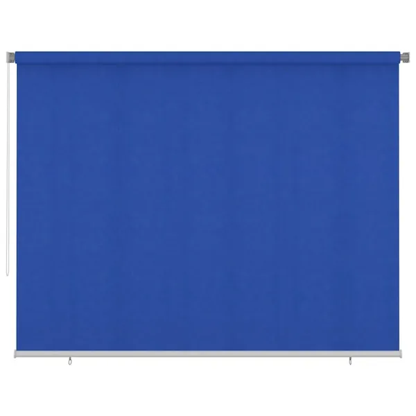 Store roulant d'extérieur 305 (l) x 230 (H) cm bleu HDPE