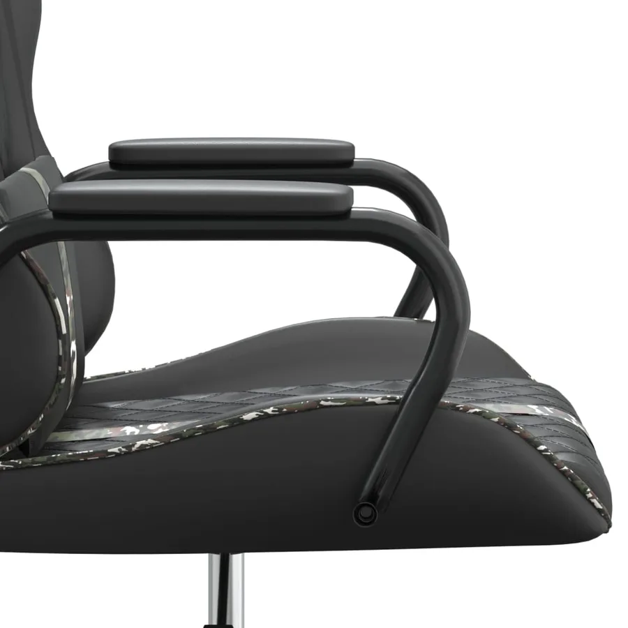 Chaise de jeu Noir et camouflage Similicuir - 10