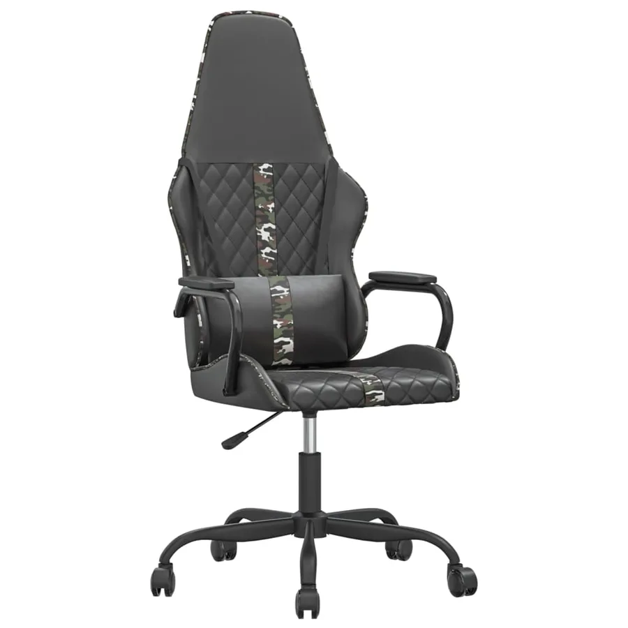 Chaise de jeu Noir et camouflage Similicuir - 2