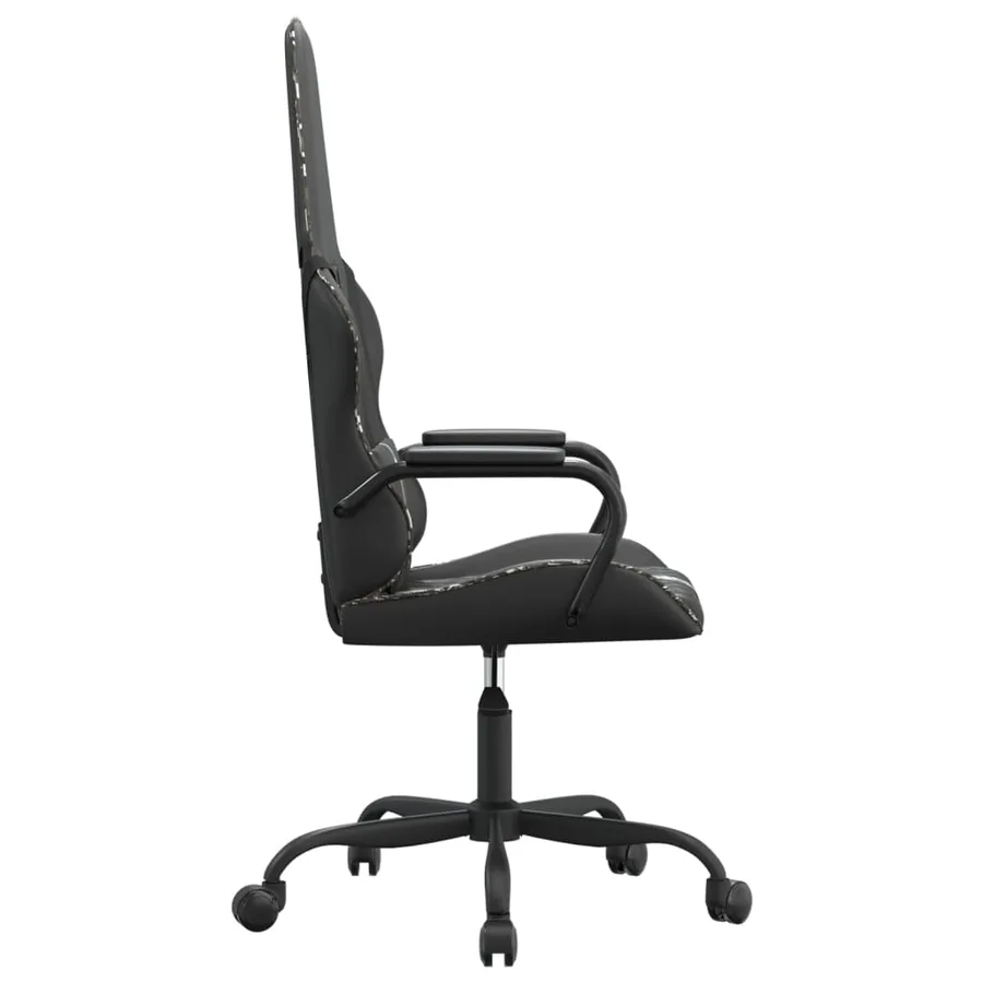 Chaise de jeu Noir et camouflage Similicuir - 4
