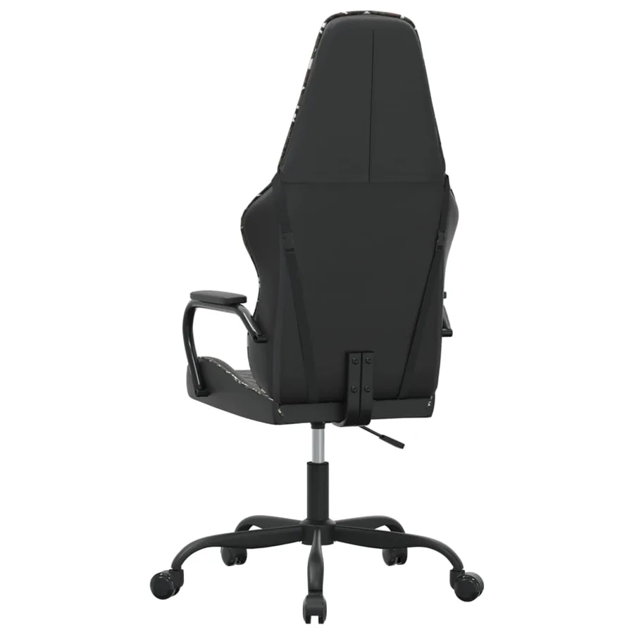 Chaise de jeu Noir et camouflage Similicuir - 5