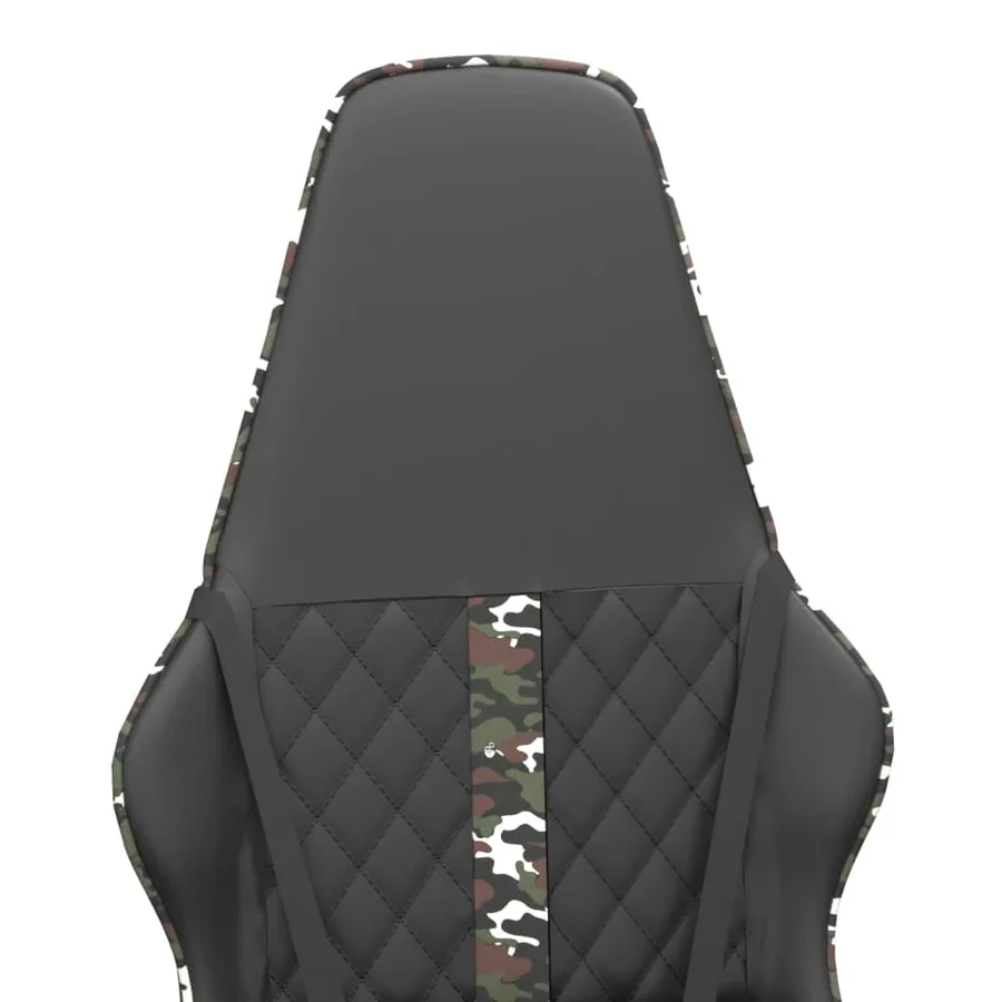 Chaise de jeu Noir et camouflage Similicuir - 9