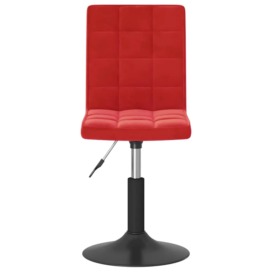 Chaises à manger pivotantes lot de 2 rouge bordeaux velours - 4