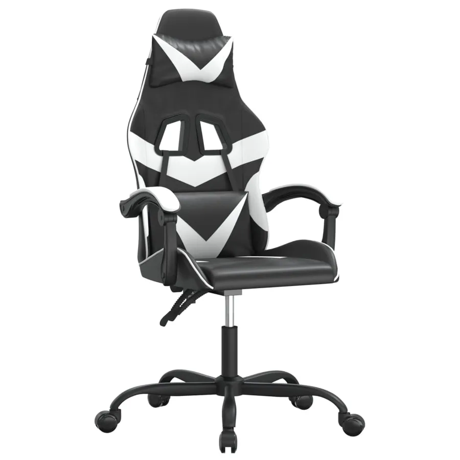 Chaise de jeu Noir et blanc Similicuir - 2