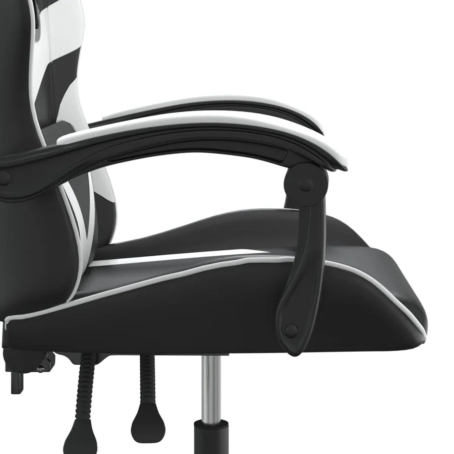 Chaise de jeu Noir et blanc Similicuir - 9