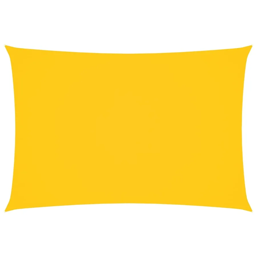 Voile de parasol tissu oxford rectangulaire 3x5 m jaune - 2