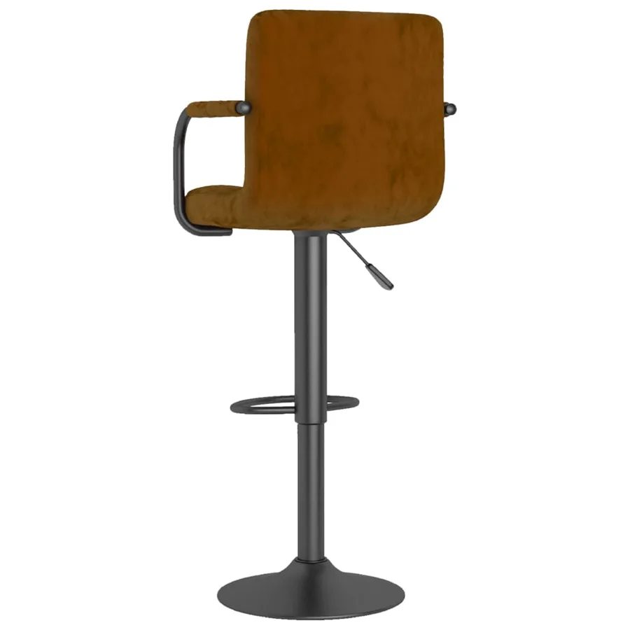 Tabouret de bar Marron Velours - 5
