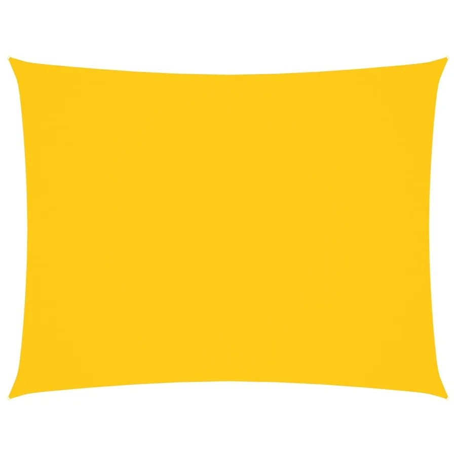 Voile de parasol tissu oxford rectangulaire 5x7 m jaune - 2