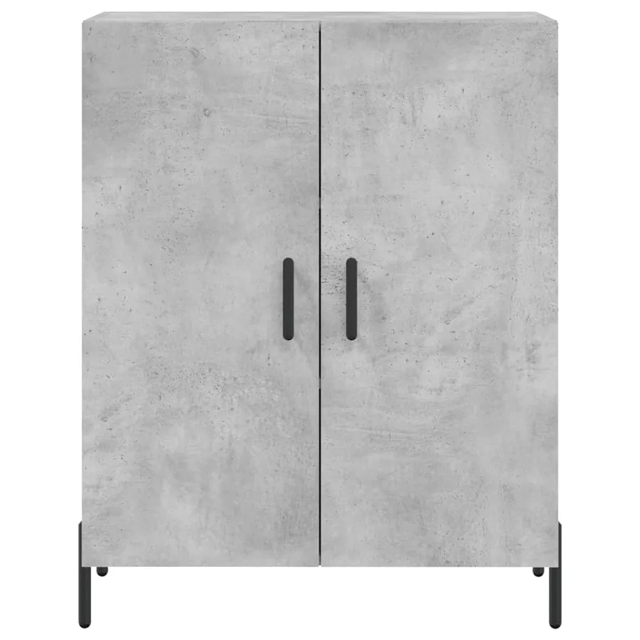 Buffet gris béton 69,5x34x90 cm bois d'ingénierie - 5