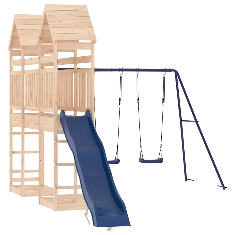 Aire de jeux d'extérieur bois de pin massif - 3