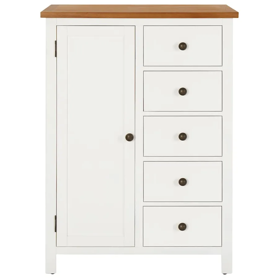 Garde-robe 76x52x105 cm Bois de chêne massif - 3