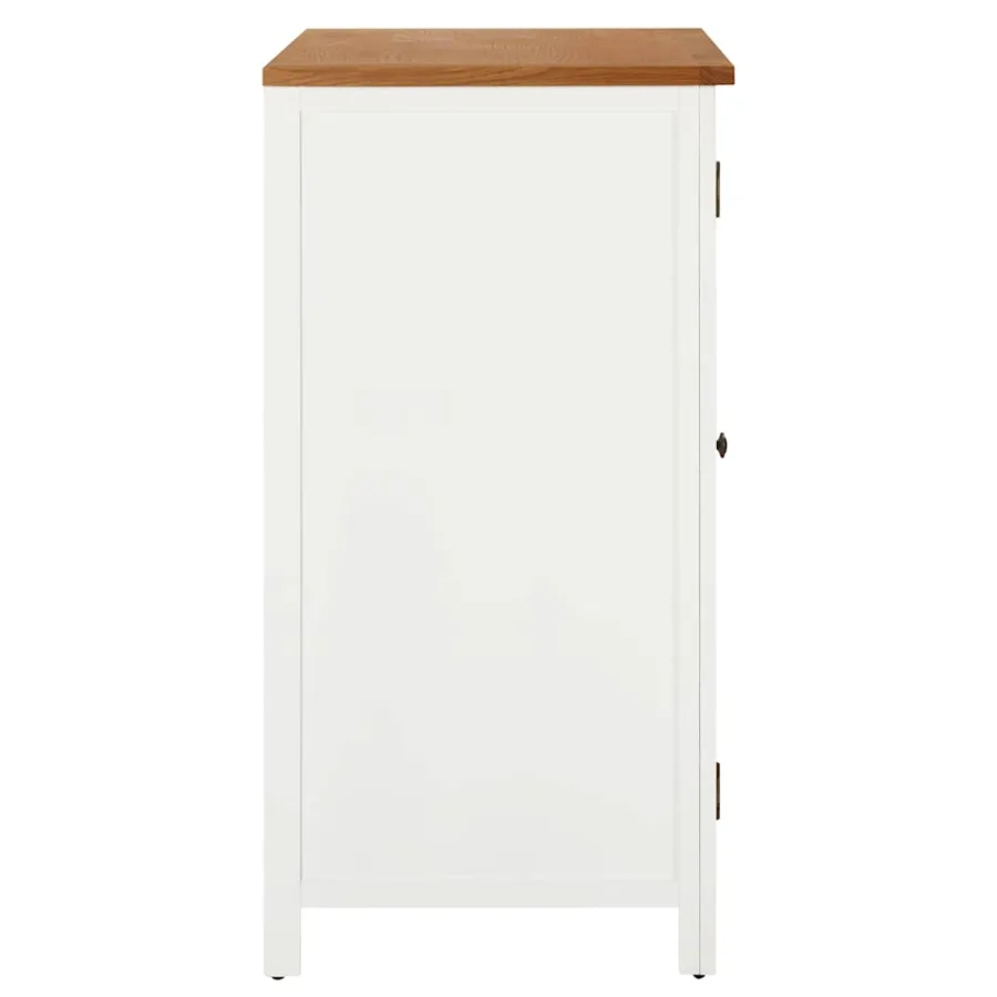 Garde-robe 76x52x105 cm Bois de chêne massif - 4