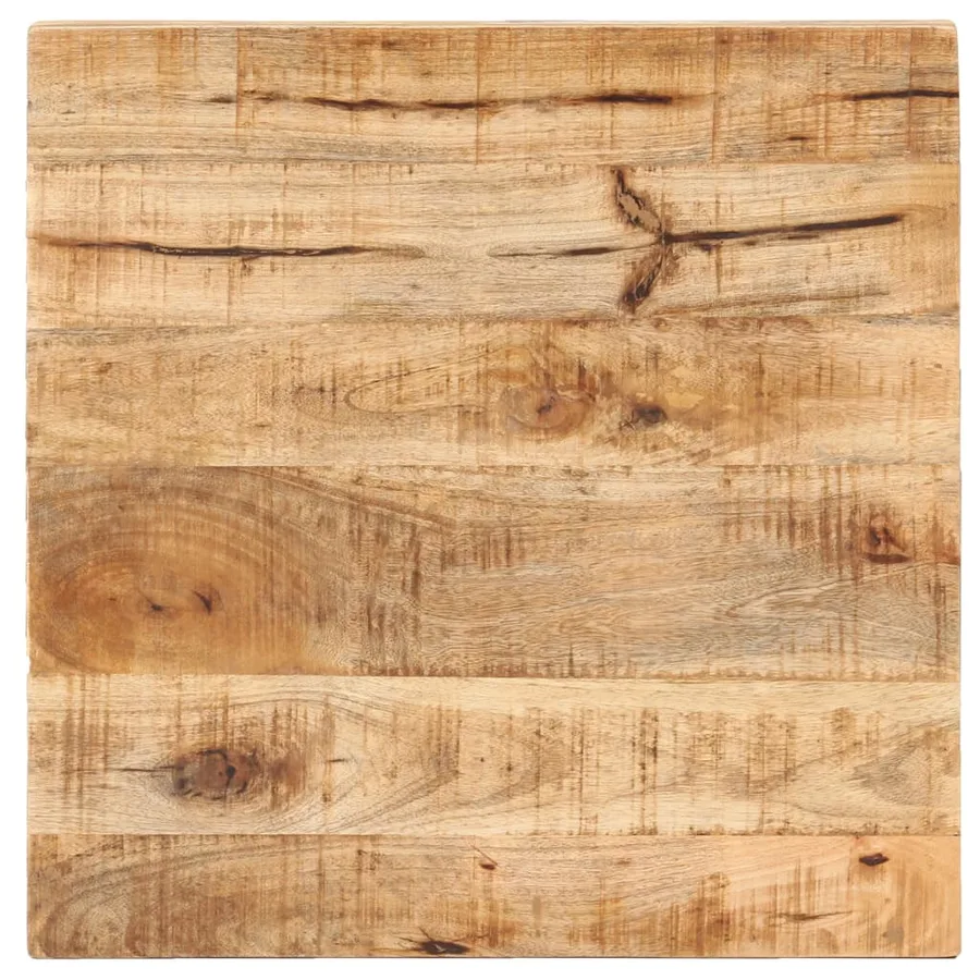Table de bistro Carrée 50x50x75 cm Bois de manguier brut - 3