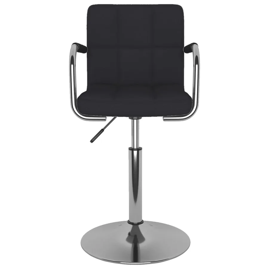 Tabouret de bar Noir Tissu - 3