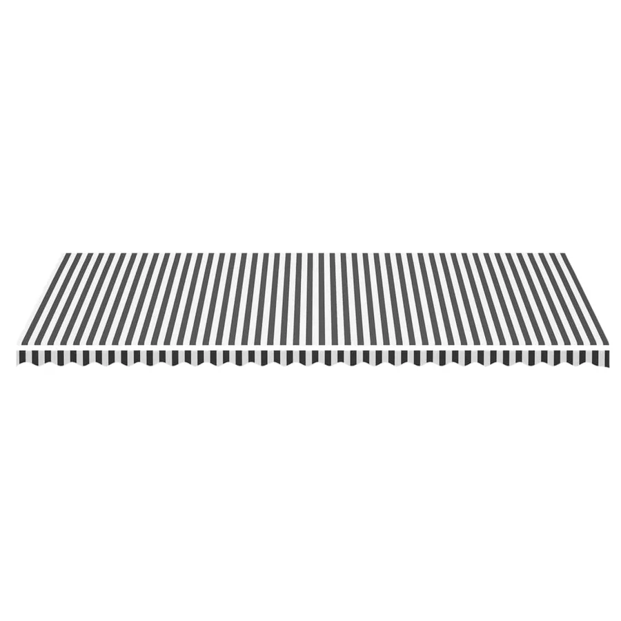 Tissu de remplacement pour auvent anthracite et blanc 6x3 m polyester - 3