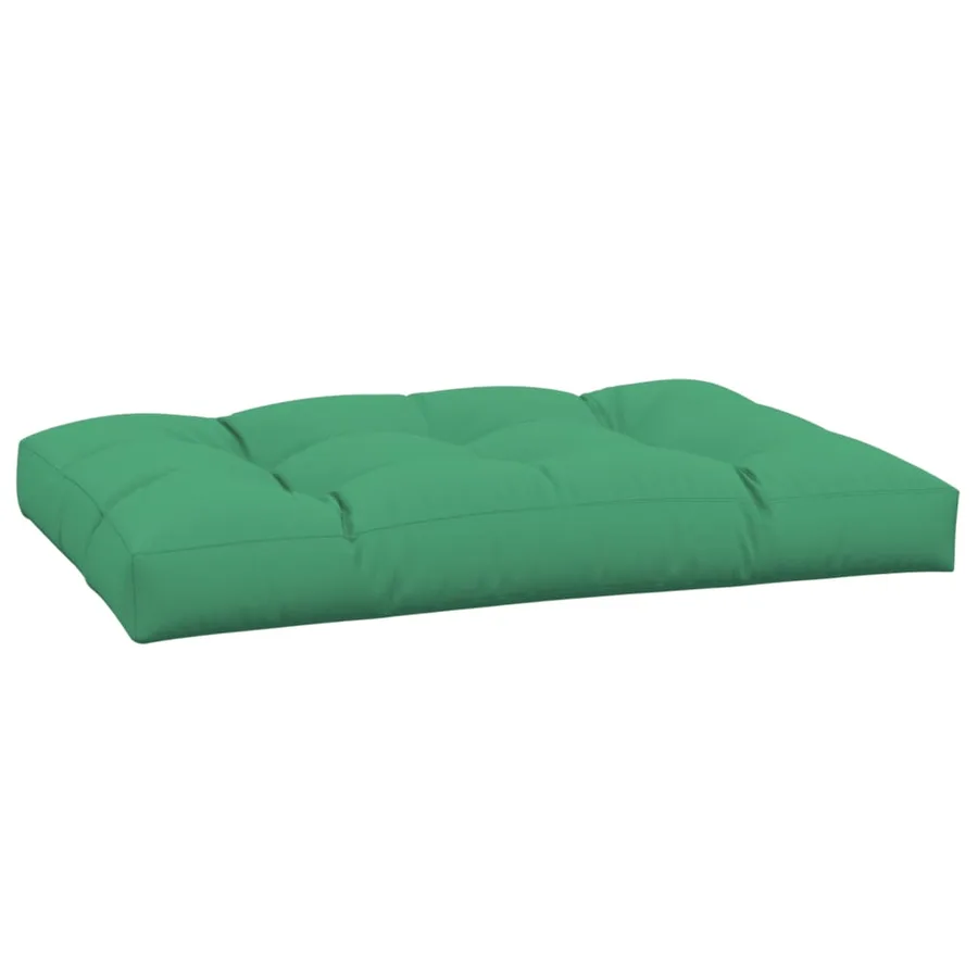 Coussin de palette vert 120x80x12 cm tissu - 2