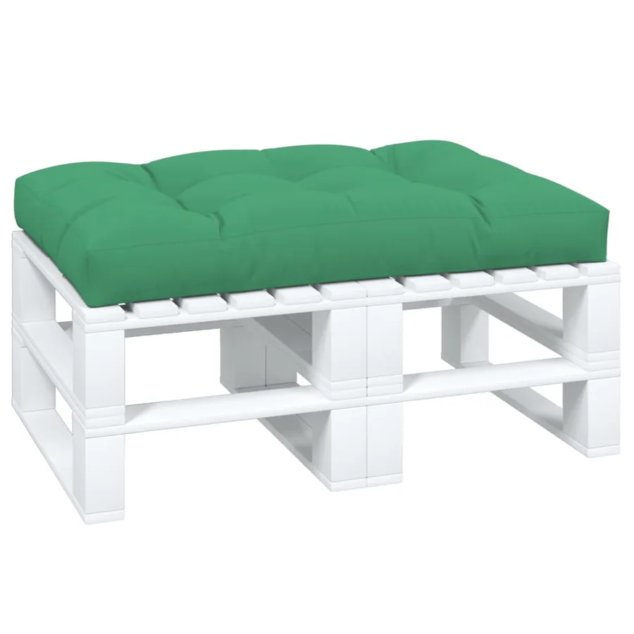 Coussin de palette vert 120x80x12 cm tissu - 3