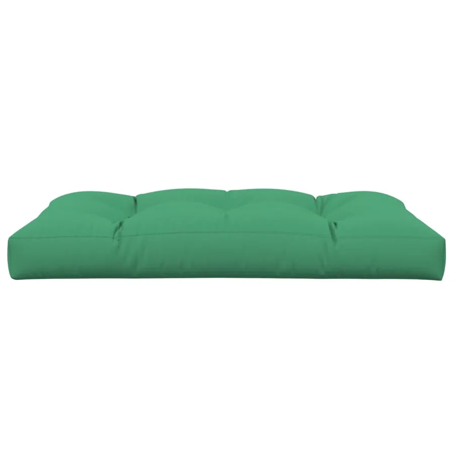Coussin de palette vert 120x80x12 cm tissu - 4