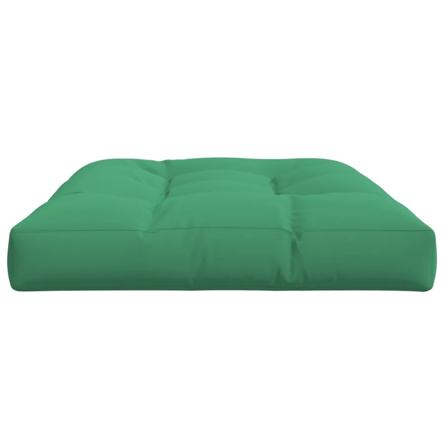 Coussin de palette vert 120x80x12 cm tissu - 5