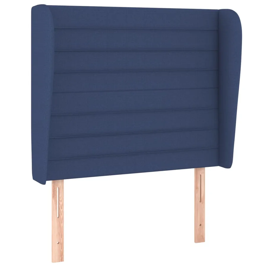 Sommier à lattes de lit avec matelas Bleu 80x200 cm Tissu - 6