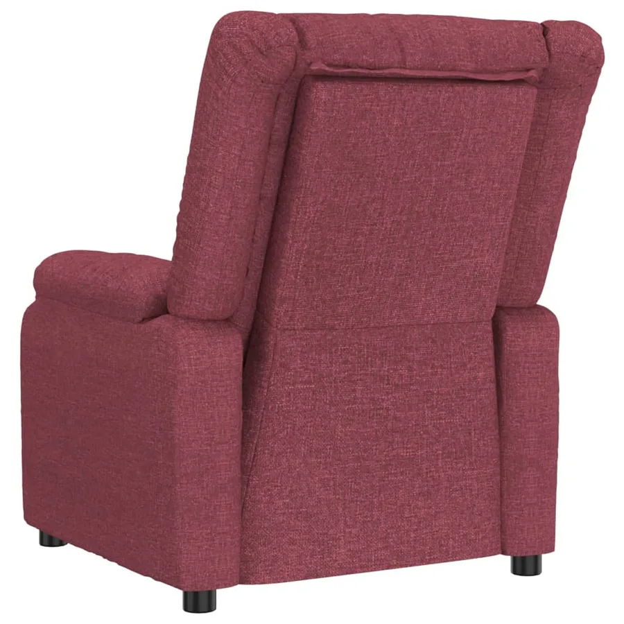 Fauteuil électrique de massage Bordeaux Tissu - 6