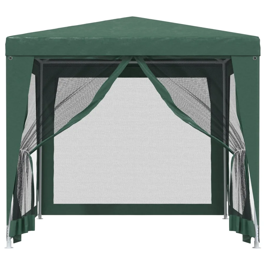 Tente de fête avec 4 parois latérales en maille Vert 2.5x2.5 m - 3