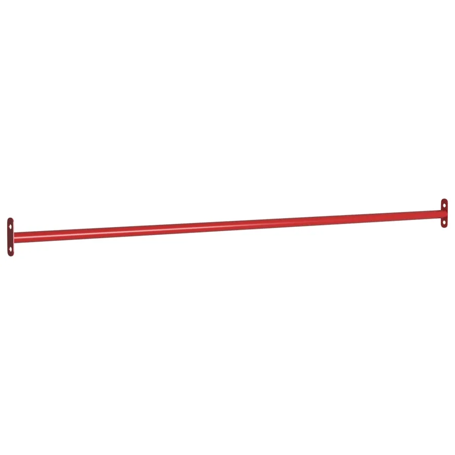 Barres fixes d'exercice 2 pcs 125 cm Acier Rouge - 2
