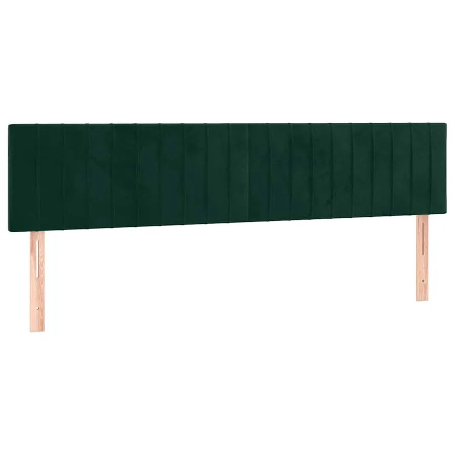 Sommier à lattes de lit et matelas Vert foncé 180x200cm Velours - 6