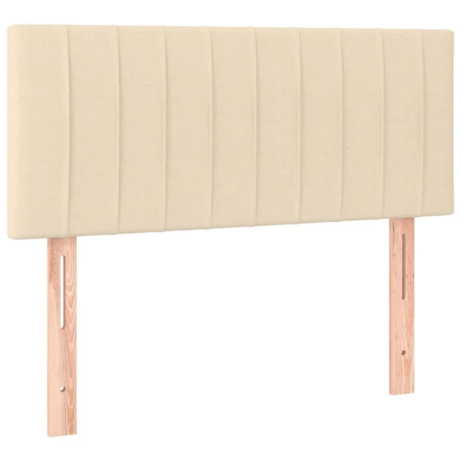 Sommier à lattes de lit avec matelas Crème 80x200 cm Tissu - 6