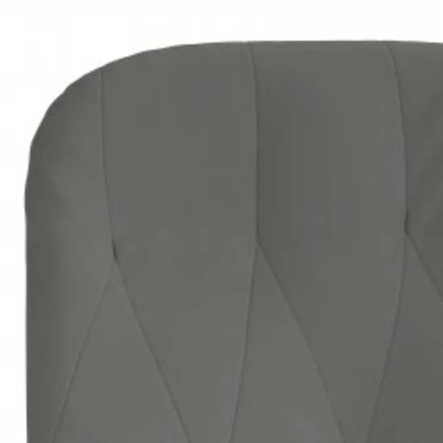 Chaise de relaxation avec repose-pied Gris foncé Velours - 5
