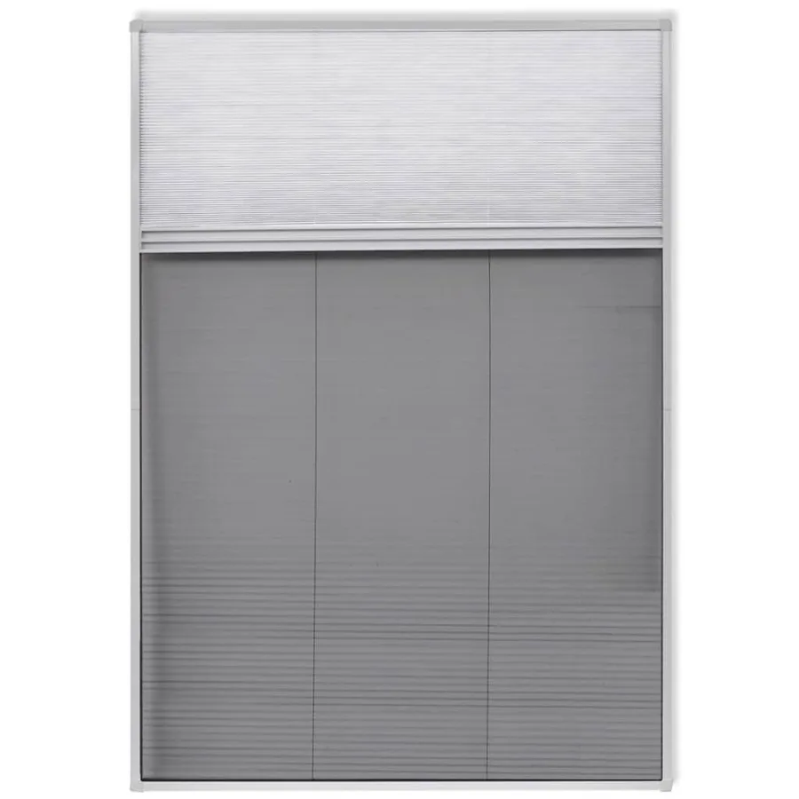 Moustiquaire plissée pour fenêtre 160 x 80 cm avec store occultant - 2