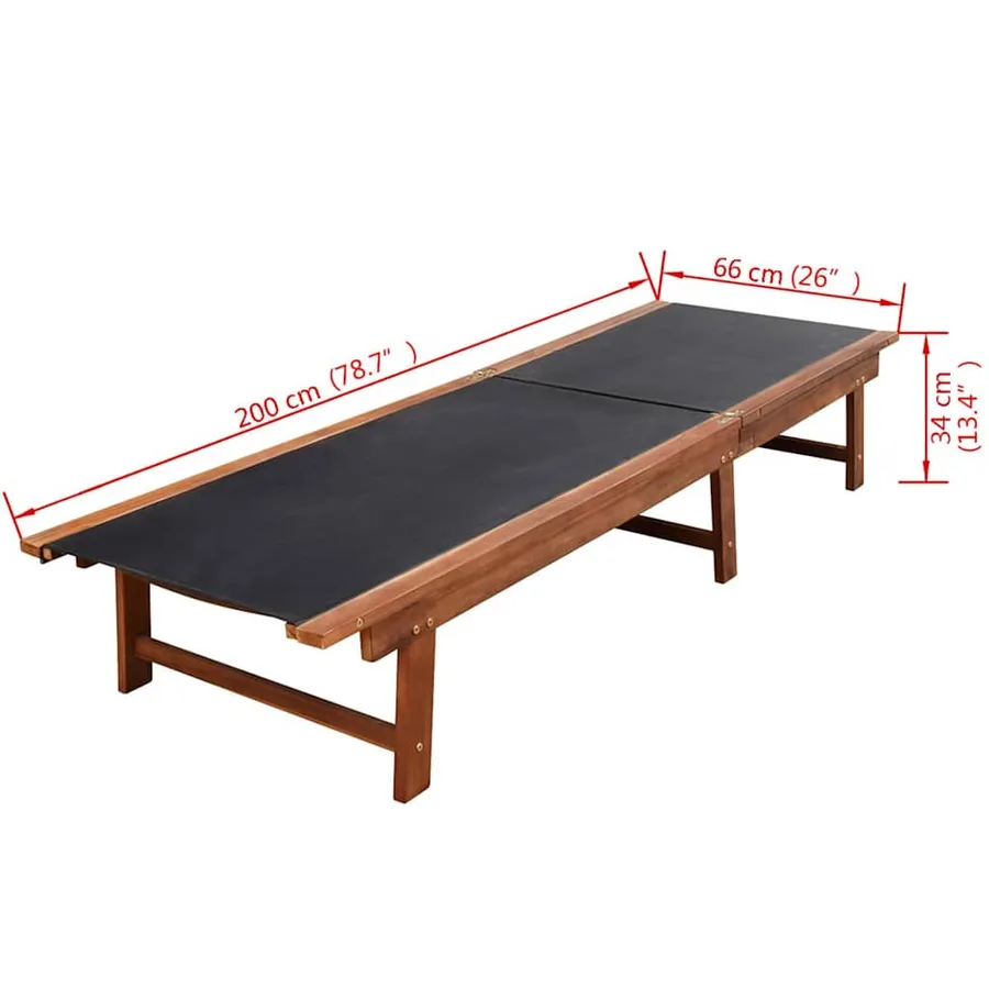 Ensemble à manger d'extérieur 9 pcs et coussins Acacia solide - 13
