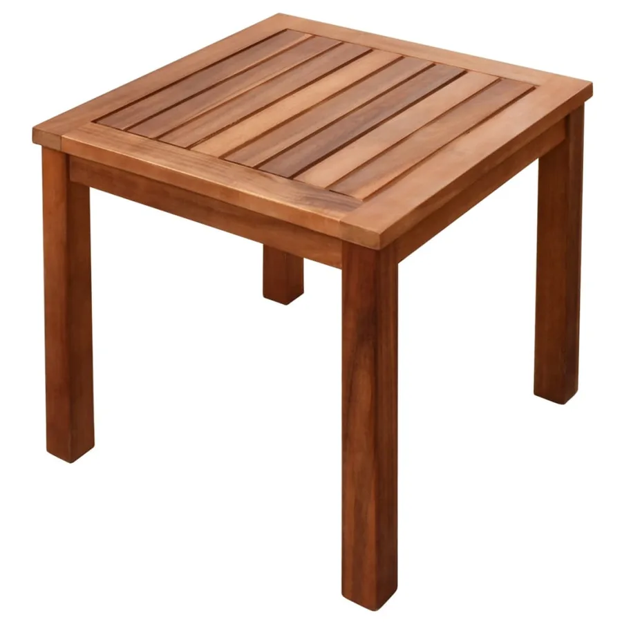 Ensemble à manger d'extérieur 9 pcs et coussins Acacia solide - 5