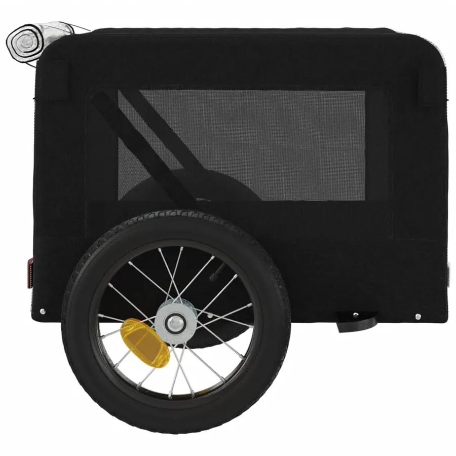 Remorque de vélo pour animaux de compagnie noir - 8