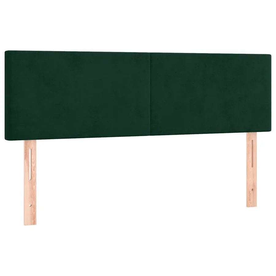Sommier à lattes de lit et matelas Vert foncé 140x200cm Velours - 6
