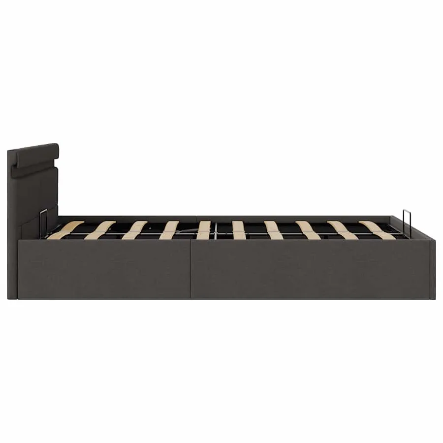 Cadre de lit à rangement hydraulique sans matelas 120x200 cm - 7