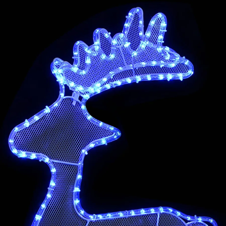 Décoration de Noël de renne avec maille 306 LED 60x24x89 cm - 5